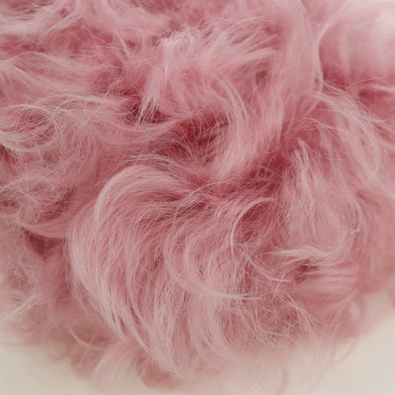 【日本直送】香奈兒粉紅銀色雙C標誌毛絨手拿包 ARZ032SAM-11