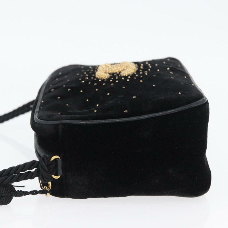 【日本直送】香奈兒黑色金CC雙C單背包 ARZ008SAV-4