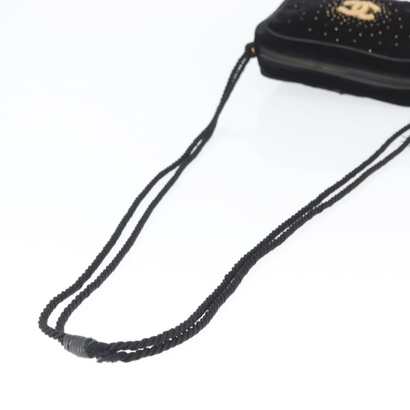 【日本直送】香奈兒黑色金CC雙C單背包 ARZ008SAV-6