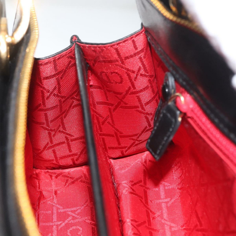 【日本直送】Christian Dior Canage 黑色金色皮革肩背包 正品 BSZ401SAV-19