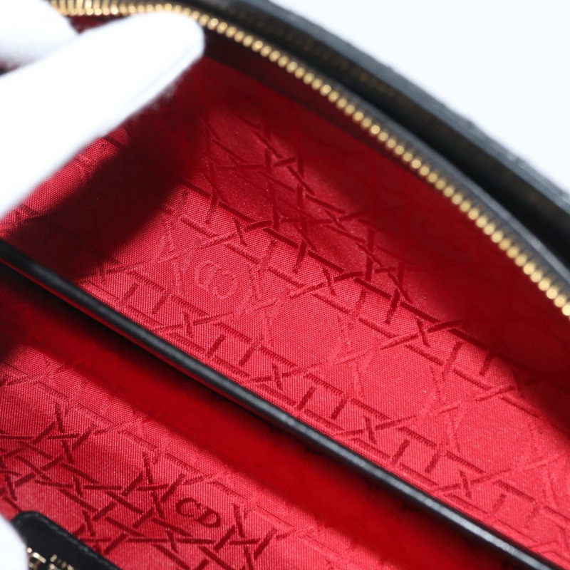 【日本直送】Christian Dior Canage 黑色金色皮革肩背包 正品 BSZ401SAV-20