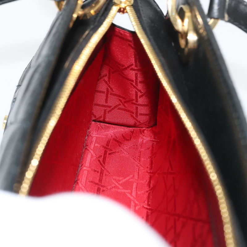 【日本直送】Christian Dior Canage 黑色金色皮革肩背包 正品 BSZ401SAV-22