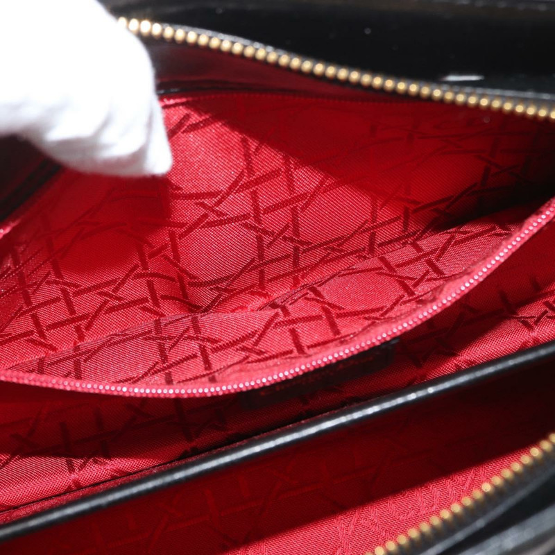 【日本直送】Christian Dior Canage 黑色金色皮革肩背包 正品 BSZ401SAV-24