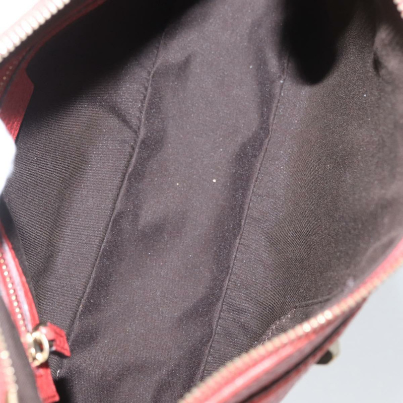 【日本直送】GUCCI 竹節手提包 皮革 紅色 金色 001 1705 1638 正品 BSZ287V-15