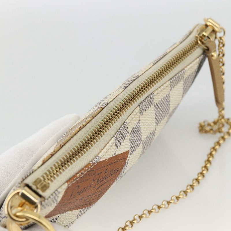 【日本直送】路易威登 Damier Azur Pochette Mira MM 配件包 N63078 正品 BSZ039V-5