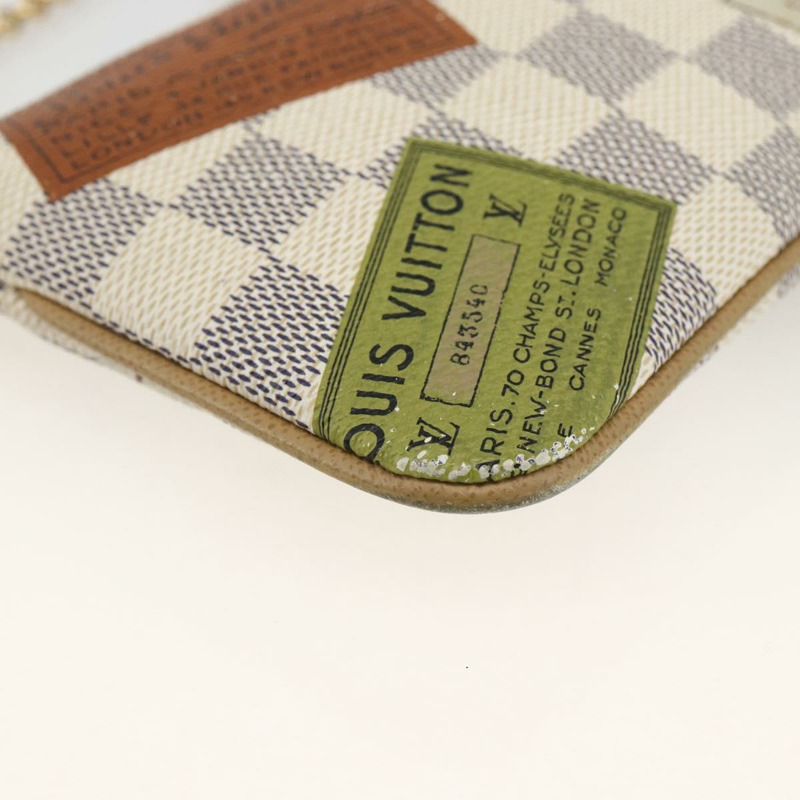 【日本直送】路易威登 Damier Azur Pochette Mira MM 配件包 N63078 正品 BSZ039V-7