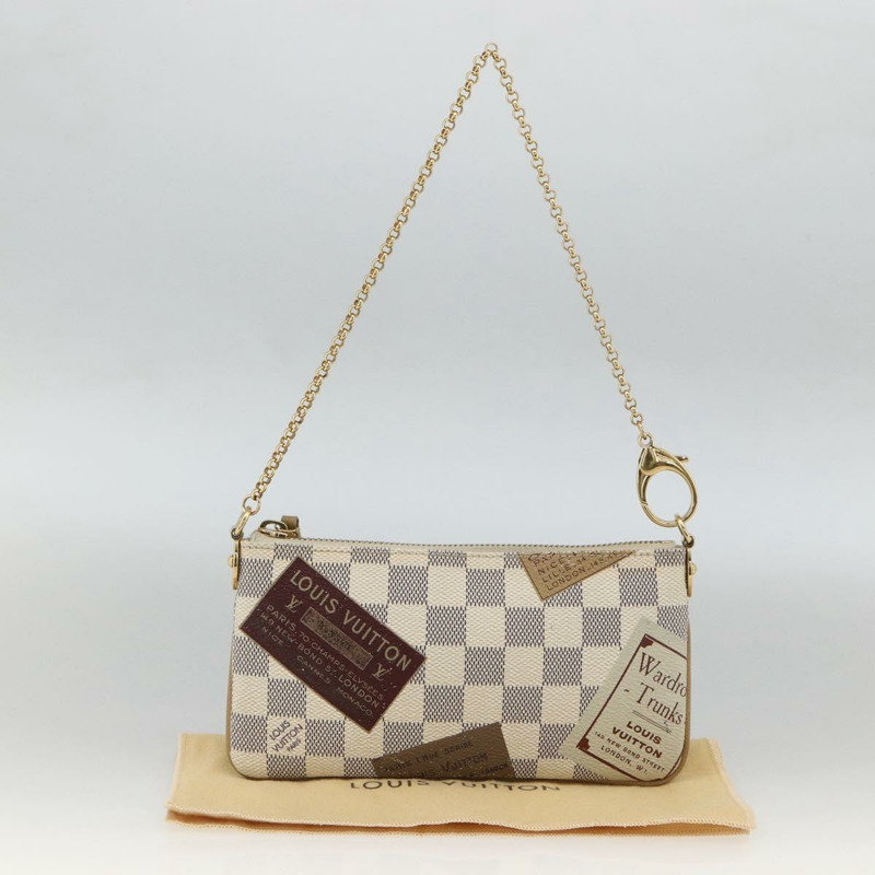 【日本直送】路易威登 Damier Azur Pochette Mira MM 配件包 N63078 正品 BSZ039V-11