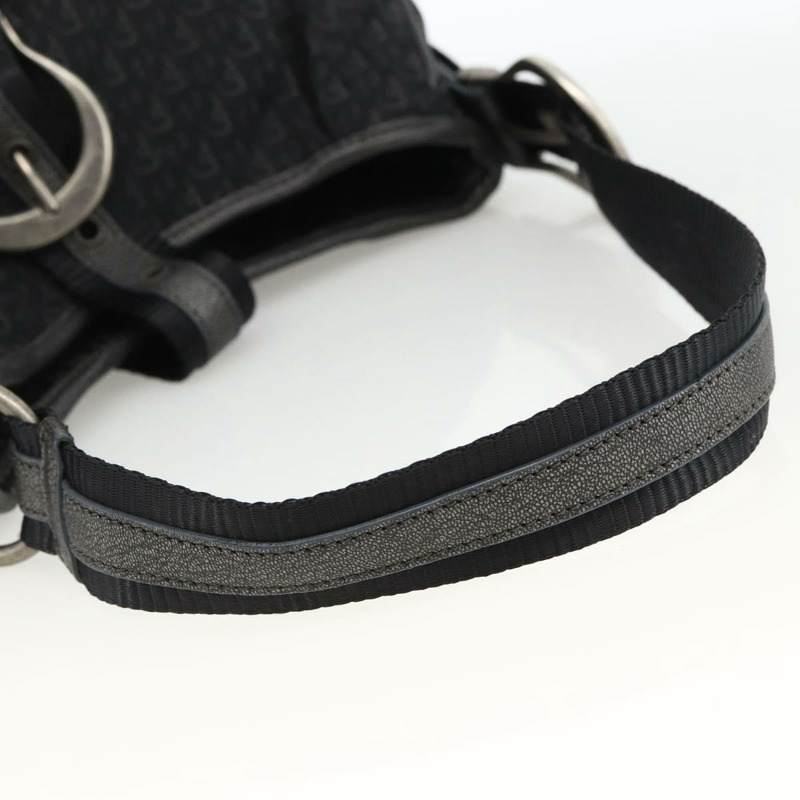 【日本直送】Christian Dior Trotter帆布肩背包 黑色銀色 正品 BSZ280SAV-6
