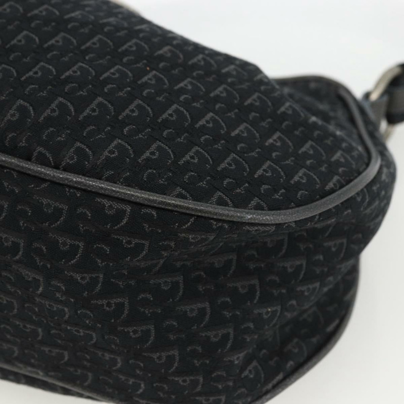 【日本直送】Christian Dior Trotter帆布肩背包 黑色銀色 正品 BSZ280SAV-9