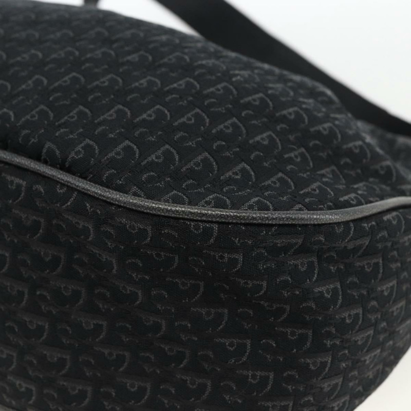 【日本直送】Christian Dior Trotter帆布肩背包 黑色銀色 正品 BSZ280SAV-11