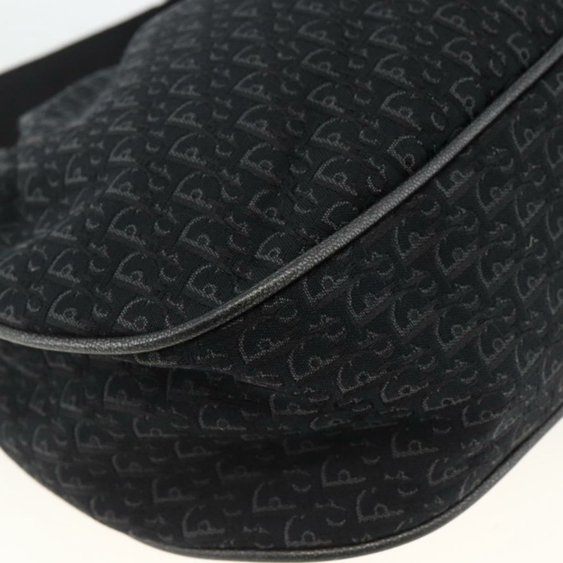 【日本直送】Christian Dior Trotter帆布肩背包 黑色銀色 正品 BSZ280SAV-12