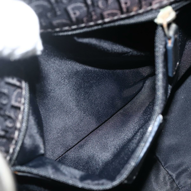 【日本直送】Christian Dior Trotter帆布肩背包 黑色銀色 正品 BSZ280SAV-18