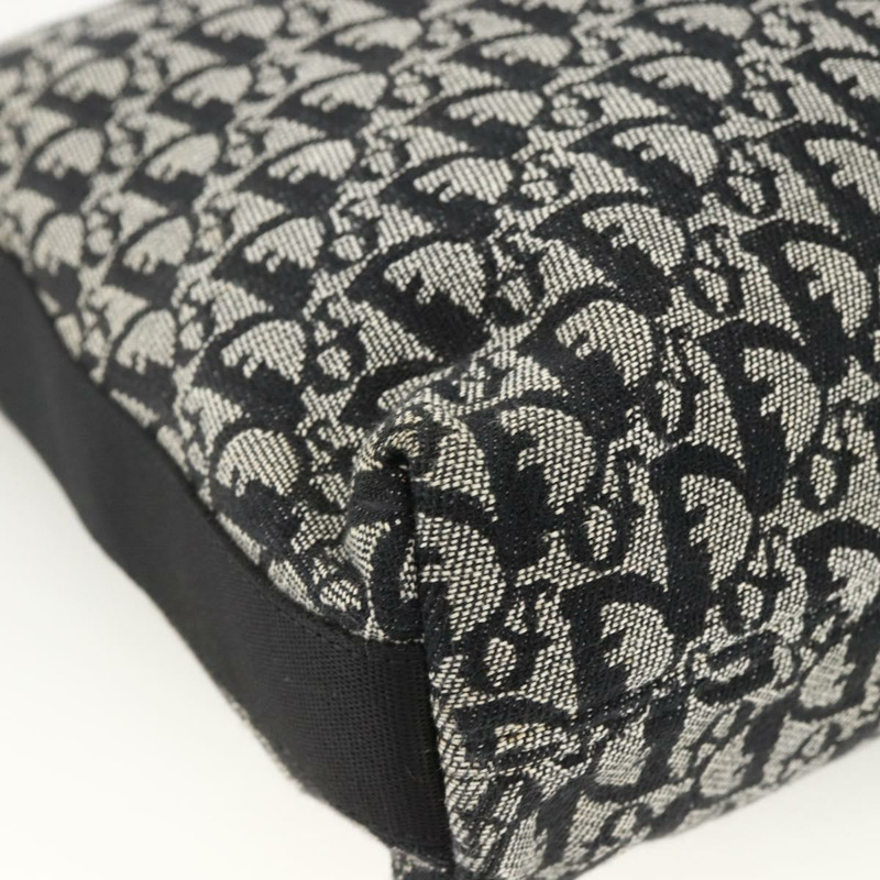 【日本直送】Christian Dior Trotter帆布肩背包 黑色 銀色 正品 174057A-12