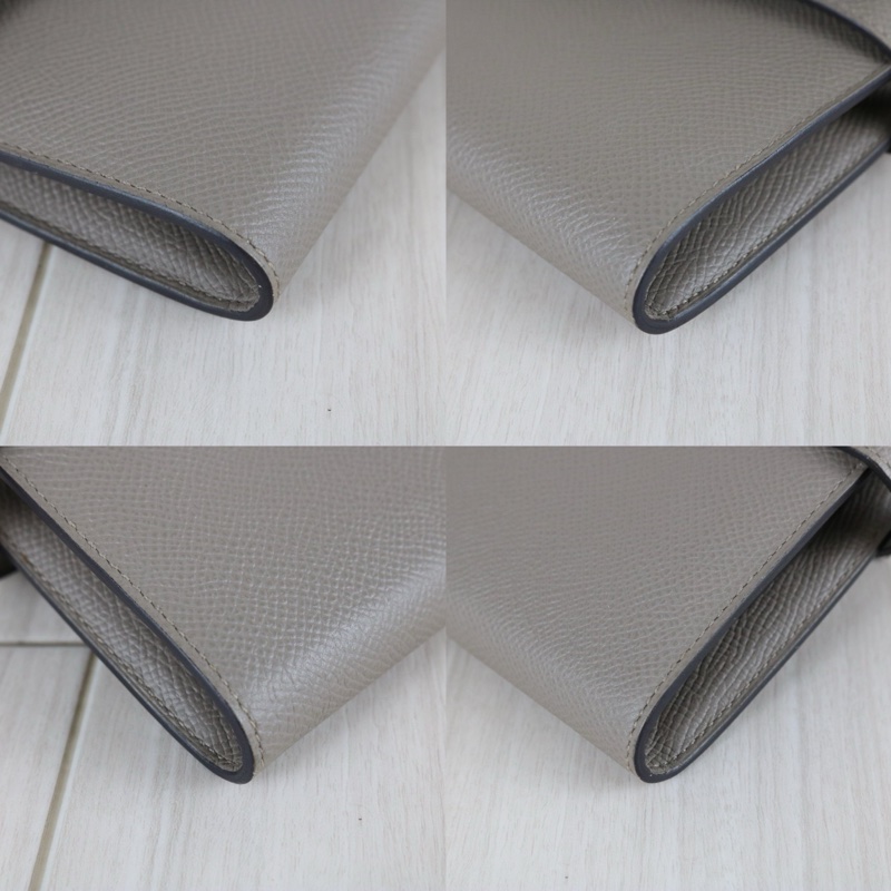 Hermes Long Kelly 銀河灰長夾-6