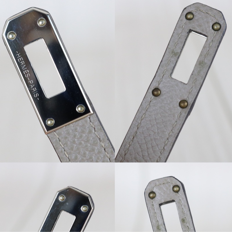 Hermes Long Kelly 銀河灰長夾-7
