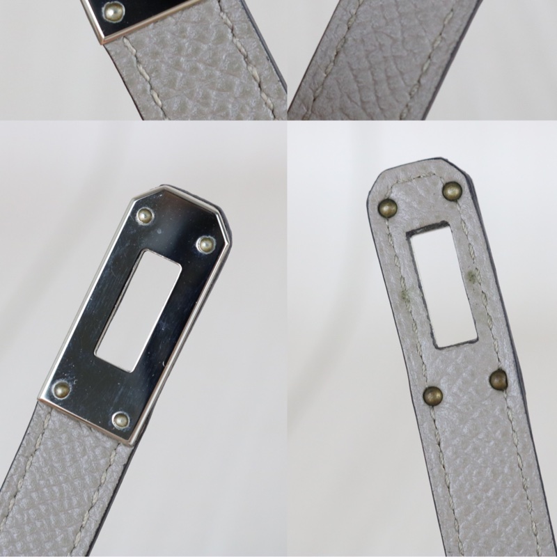 Hermes Long Kelly 銀河灰長夾-10