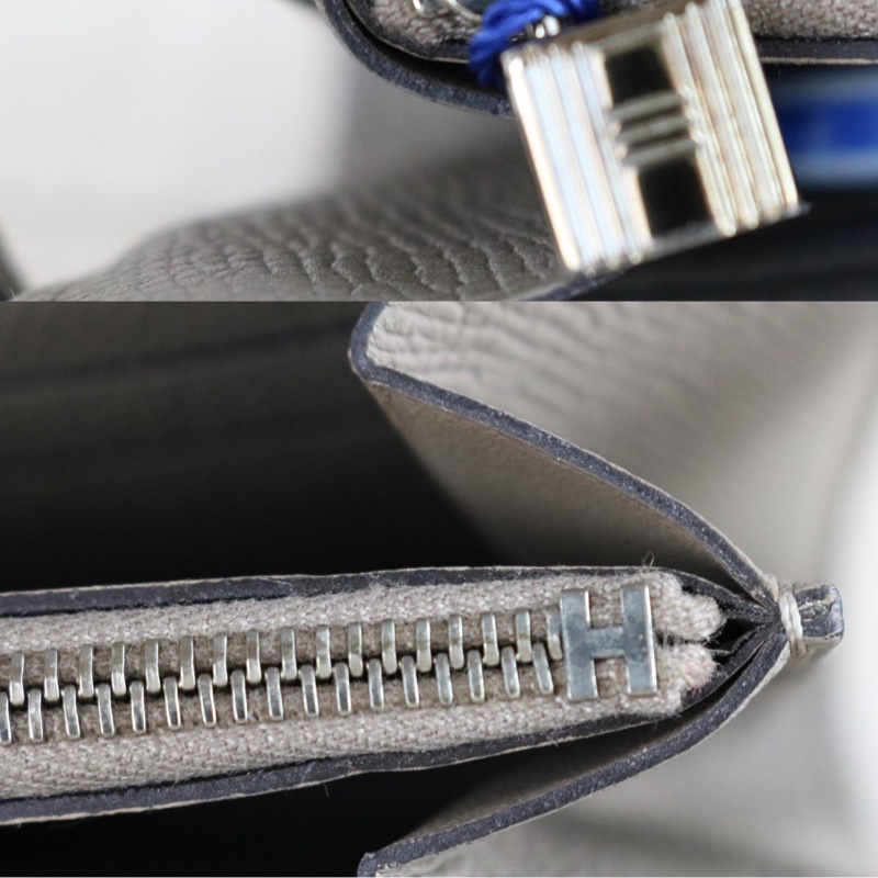 Hermes Long Kelly 銀河灰長夾-16