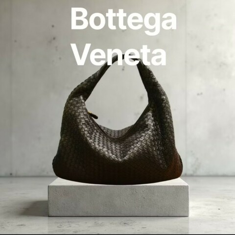 【8成新】㊣✨Bottega Veneta ✨寶緹嘉 BV Hop Bag 羊皮 黑色 編織 肩背包 腋下包 月牙包/二手樹屋🌳