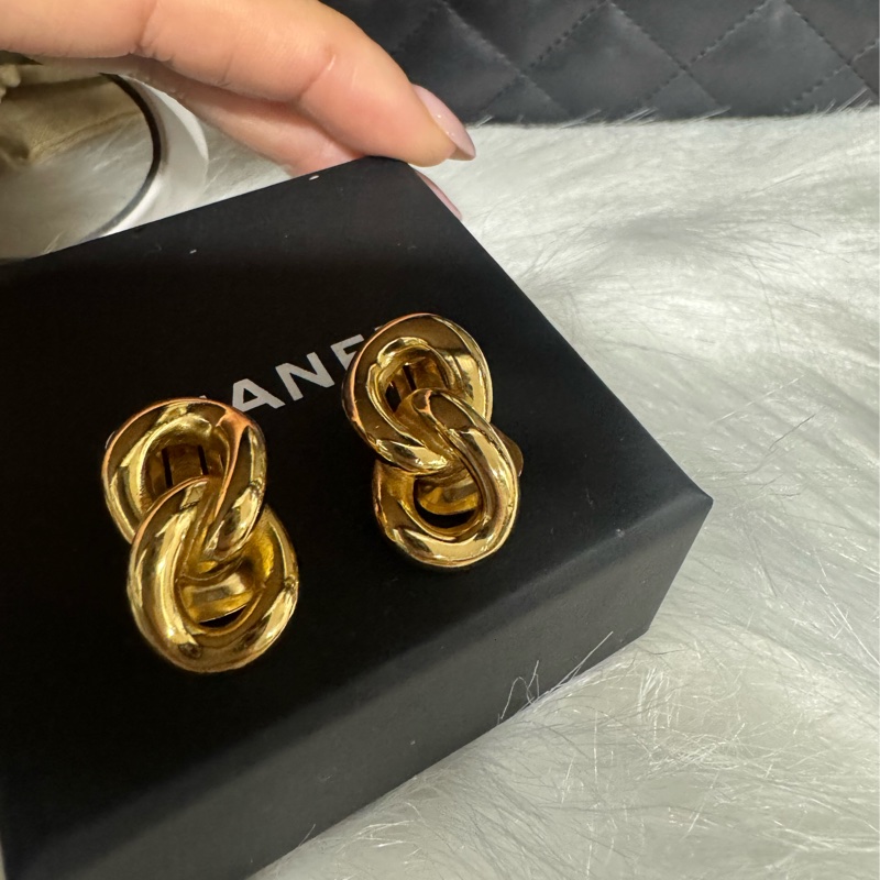 Dior 復古金耳環-0