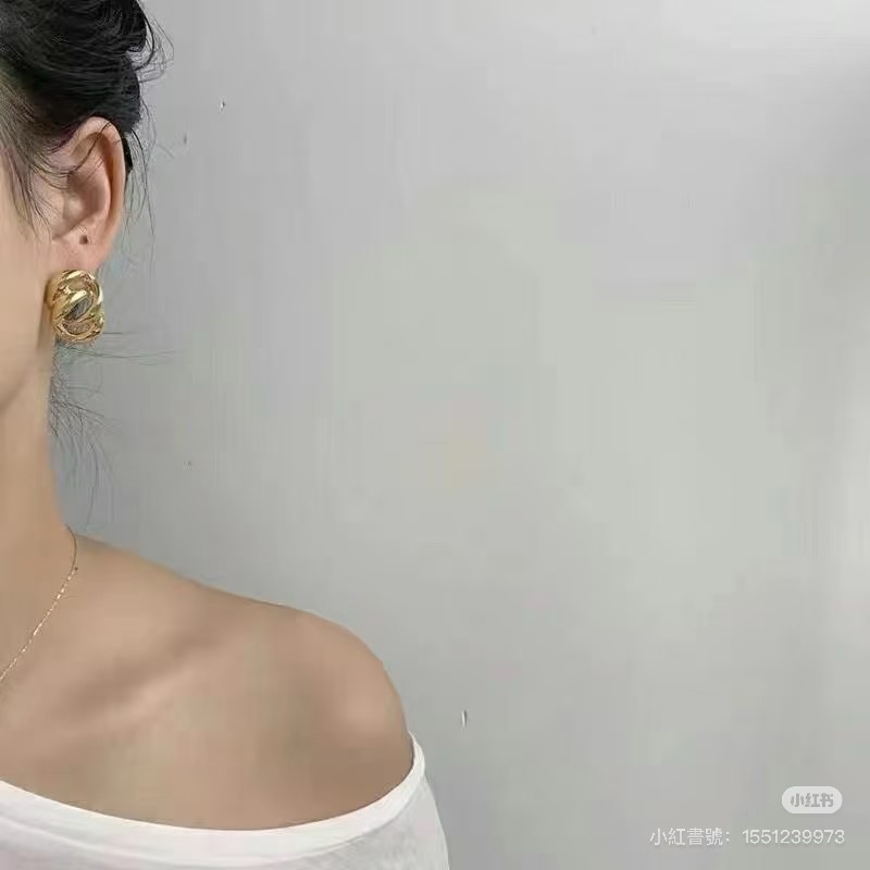 Dior 復古金耳環-4