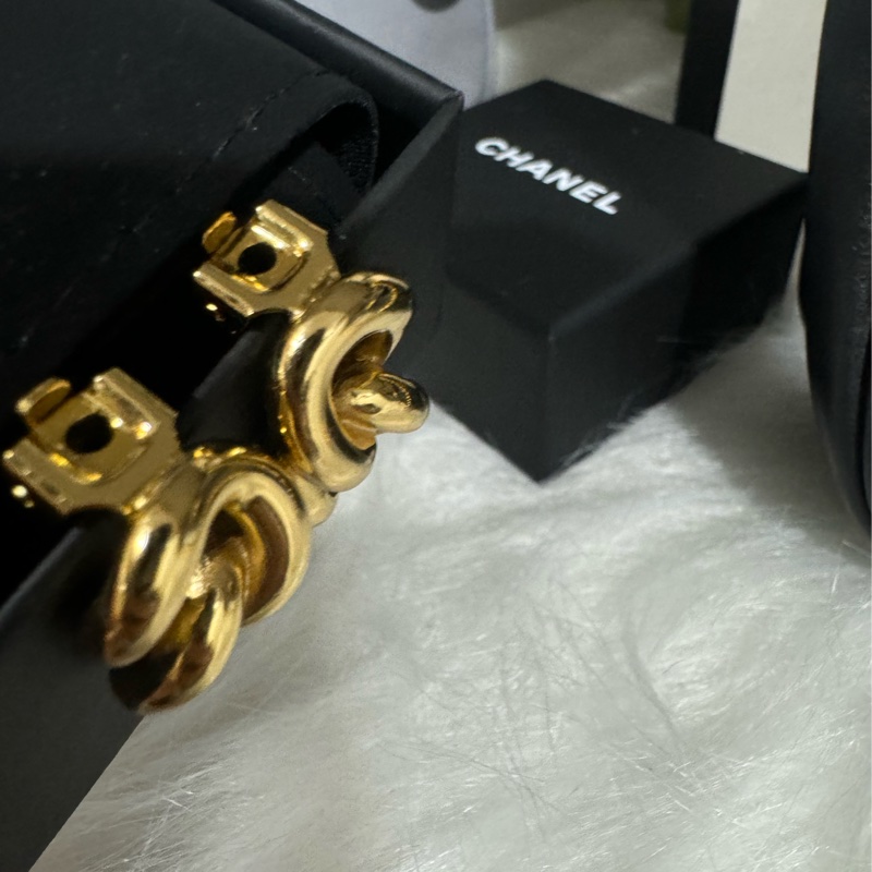 Dior 復古金耳環-5