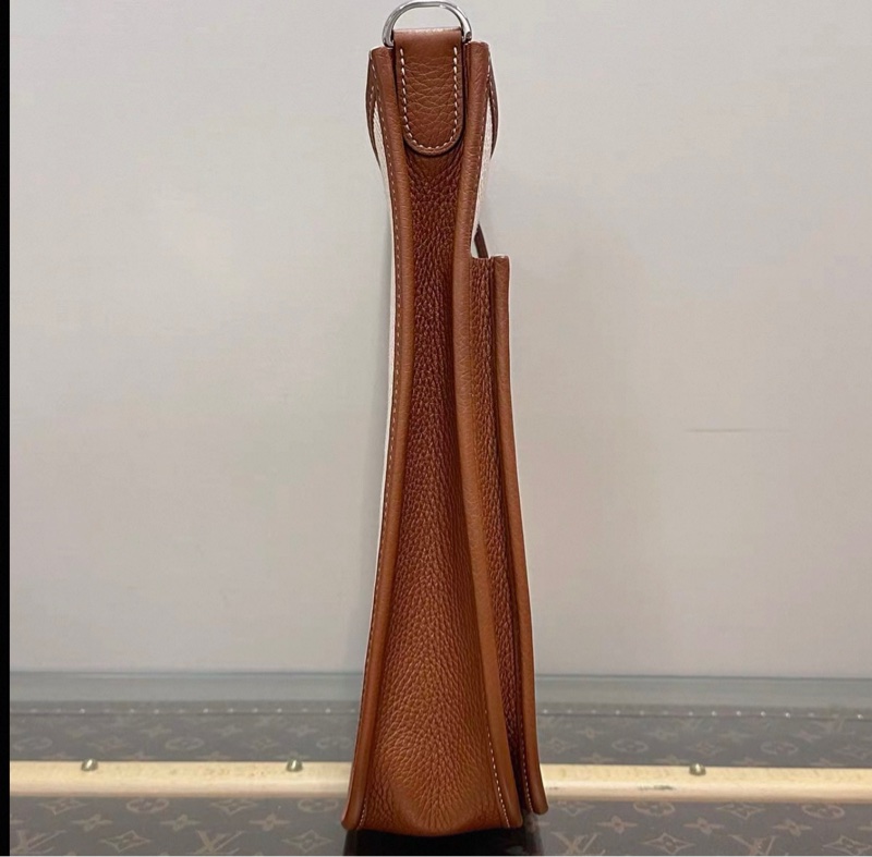 客人專拍連接✨HERMES金棕拼帆布銀扣伊芙琳29單肩斜挎包-5