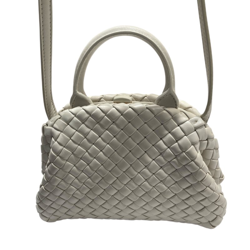 BOTTEGA VENETA 編織包 8106793574 手提/斜背兩用包 白色-2