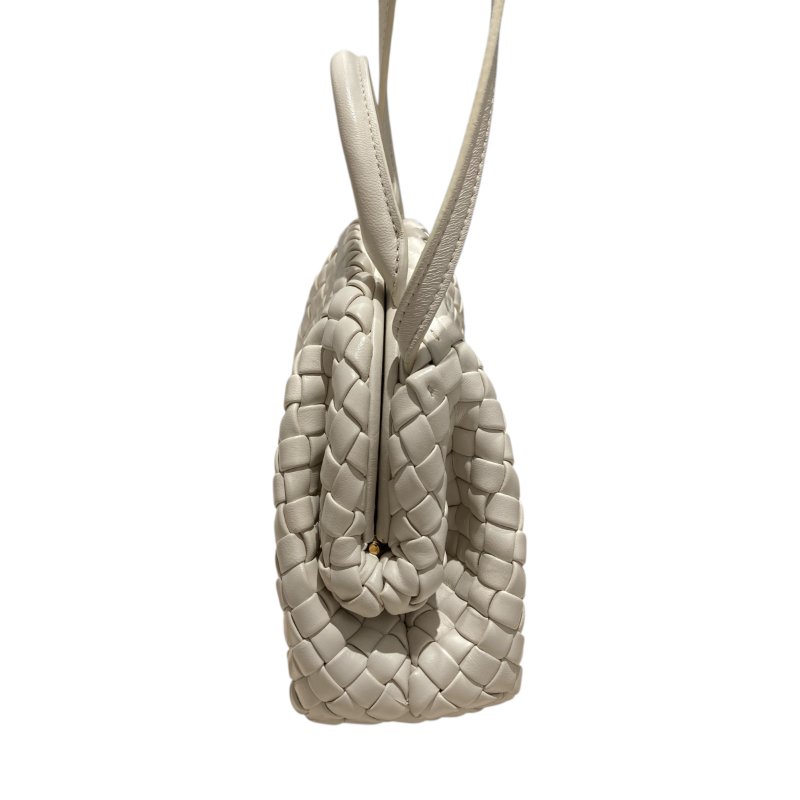 BOTTEGA VENETA 編織包 8106793574 手提/斜背兩用包 白色-4
