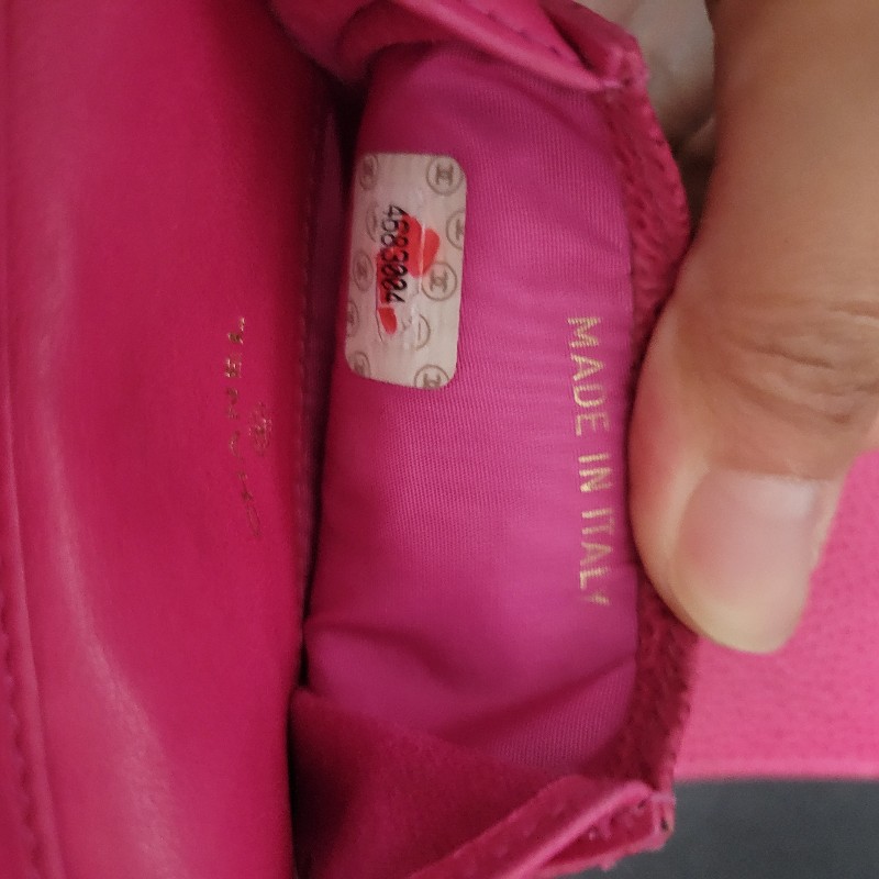 Chanel Vintage chain bag  電話袋 小廢包 桃紅色 鏈條包CHANEL Pink Caviar Leather Phone Bag-7