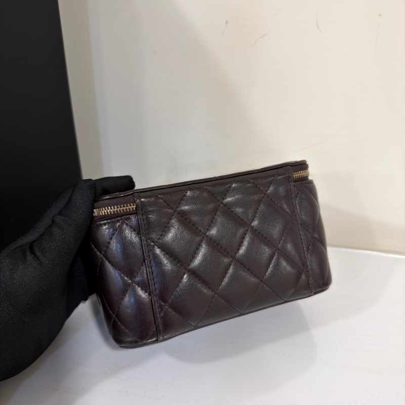 #閒置帶膜 #🈶調節扣 香奈兒長盒子化妝包🉑斜挎/肩背 與眾不同💕-4