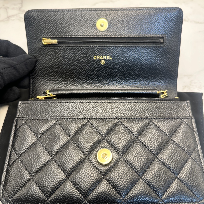 Cahnel woc 黑金荔枝皮 芯片款-4