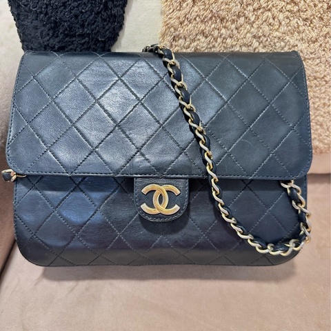 古董老包/香奈兒CHANEL菱格肩背老包