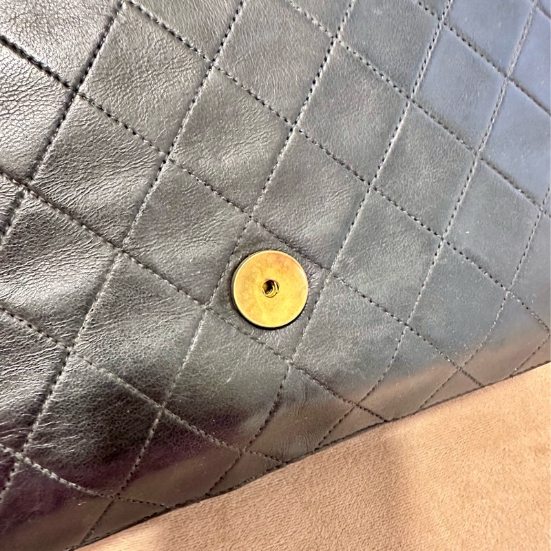 古董老包/香奈兒CHANEL菱格肩背老包-3