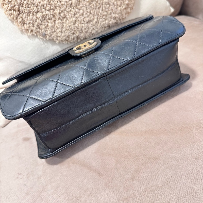 古董老包/香奈兒CHANEL菱格肩背老包-4