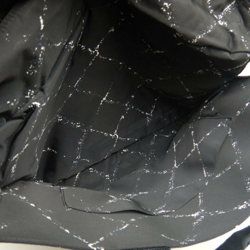 香奈兒 (Chanel) 舊款旅行系列手提包，尼龍提花迷你波士頓包，黑色，女士，253635-12