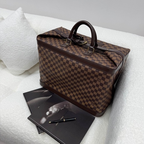Louis Vuitton路易威登 稀有棕色棋盤格Cruiser 45巡洋艦旅行包 🧳