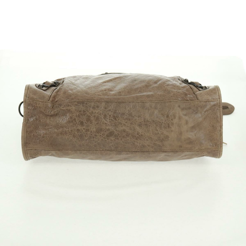 【日本直送】BALENCIAGA The City 手提包 皮革 2way 棕色 115748 Auth yk20183SAV-4