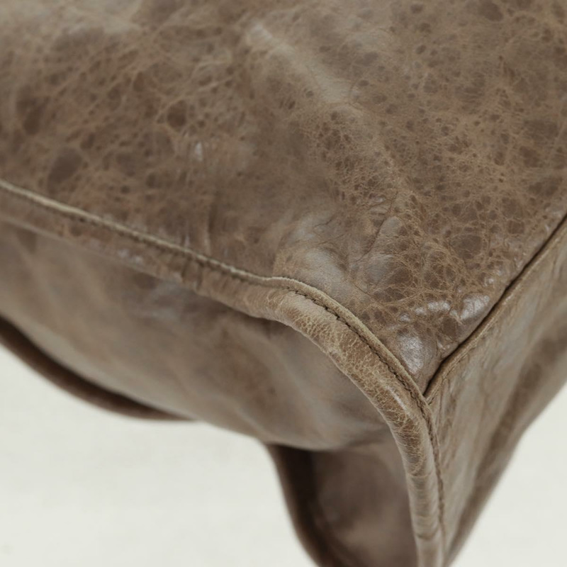 【日本直送】BALENCIAGA The City 手提包 皮革 2way 棕色 115748 Auth yk20183SAV-16