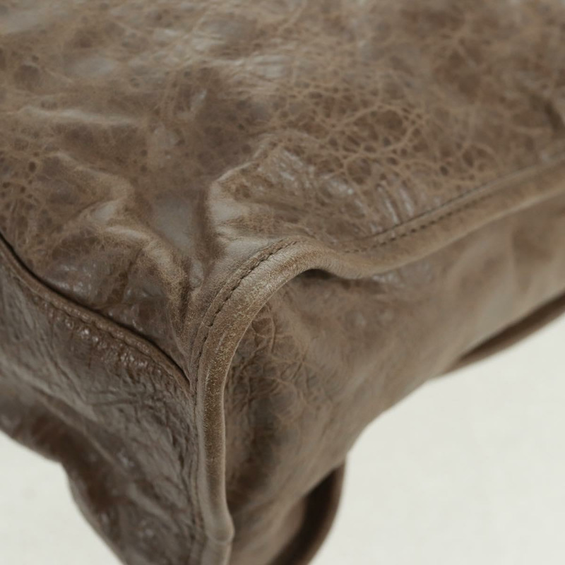 【日本直送】BALENCIAGA The City 手提包 皮革 2way 棕色 115748 Auth yk20183SAV-17