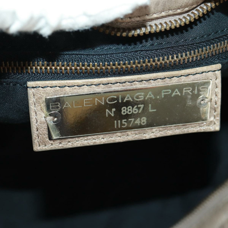 【日本直送】BALENCIAGA The City 手提包 皮革 2way 棕色 115748 Auth yk20183SAV-22