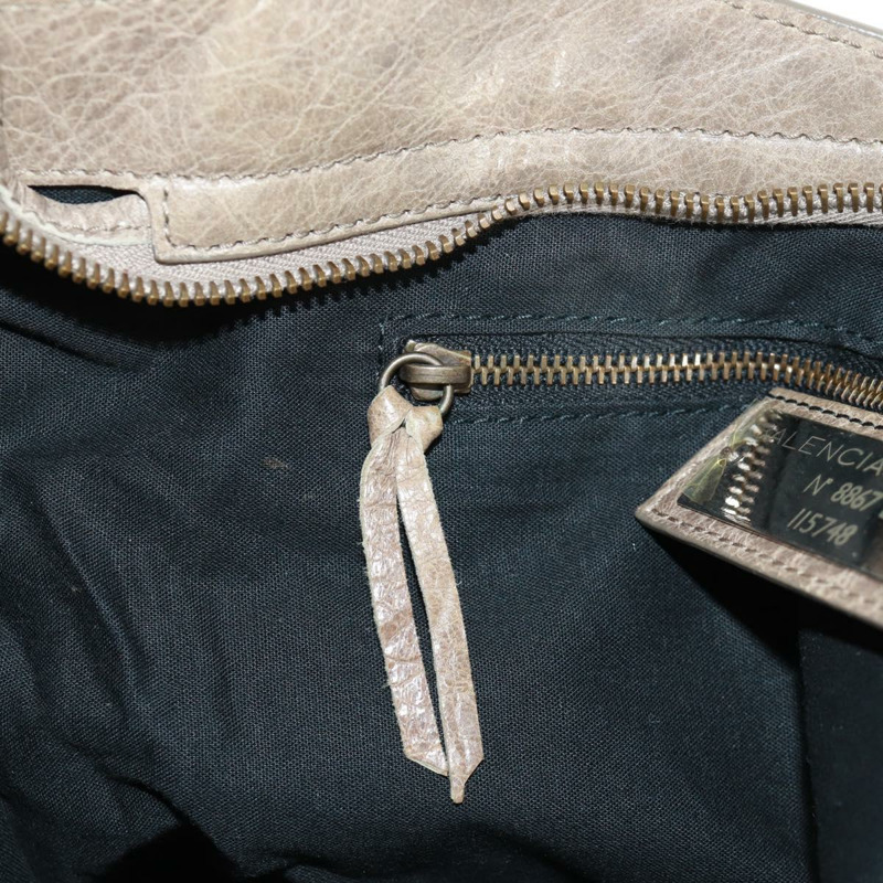 【日本直送】BALENCIAGA The City 手提包 皮革 2way 棕色 115748 Auth yk20183SAV-25