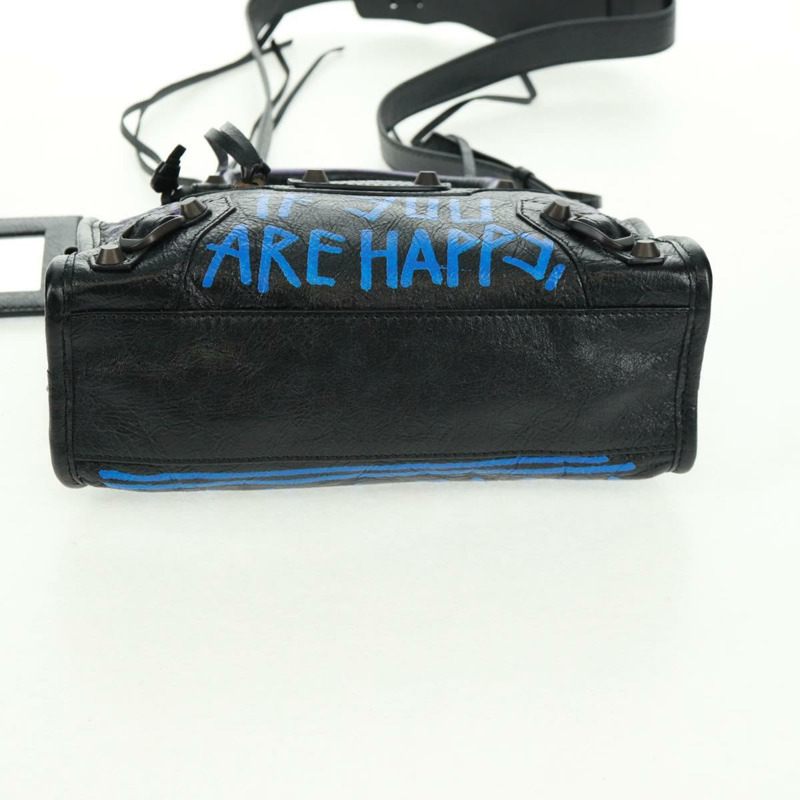 【日本直送】BALENCIAGA 經典迷你城市塗鴉包 皮革 2way 300295 正品 yk20184SAV-4