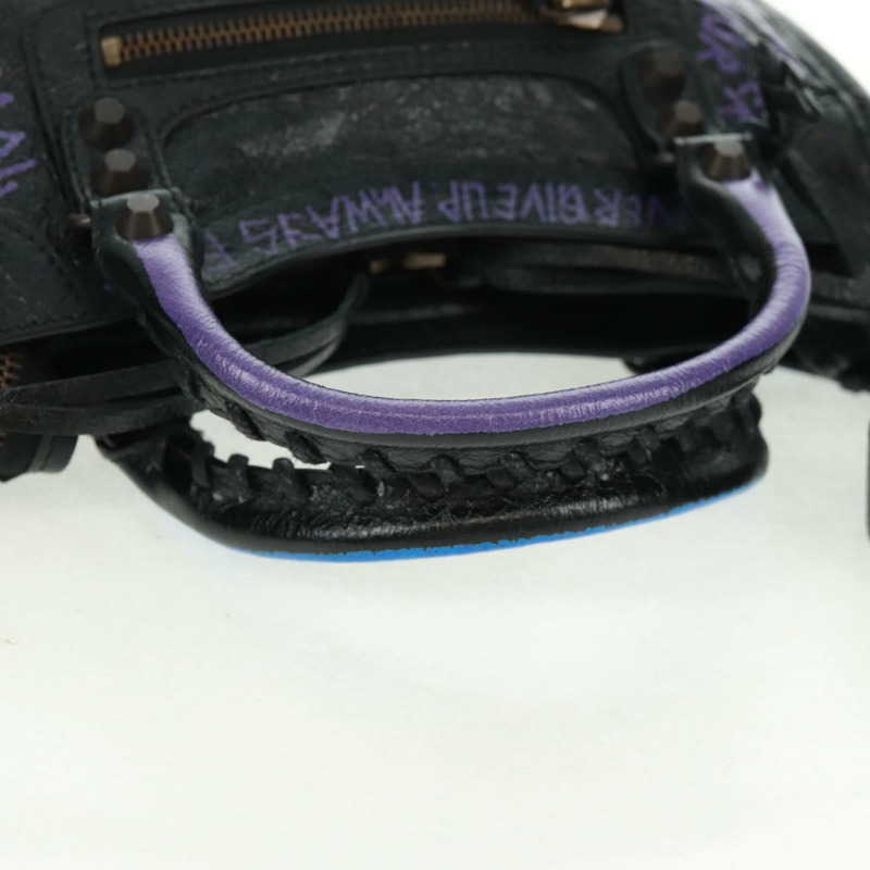 【日本直送】BALENCIAGA 經典迷你城市塗鴉包 皮革 2way 300295 正品 yk20184SAV-6