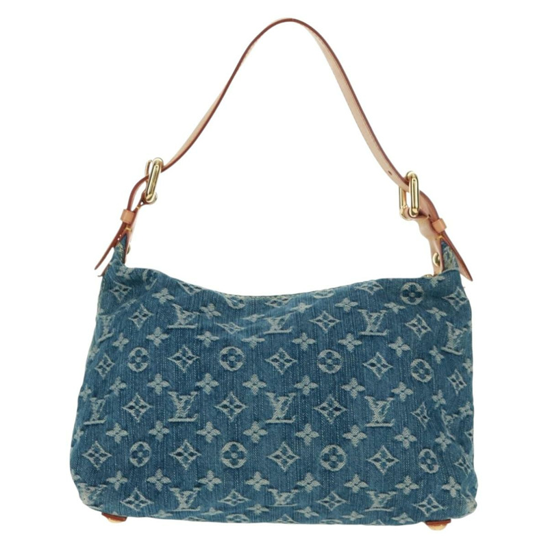 【日本直送】路易威登 Monogram Denim Buggy PM 肩背包 藍色 M95049 LV Auth yk20172AV-1