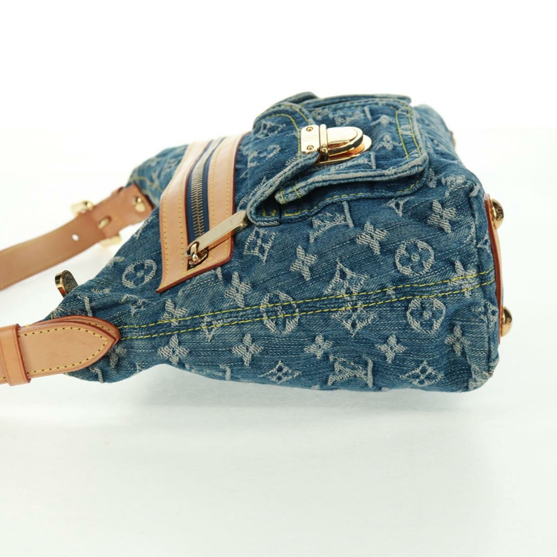 【日本直送】路易威登 Monogram Denim Buggy PM 肩背包 藍色 M95049 LV Auth yk20172AV-2