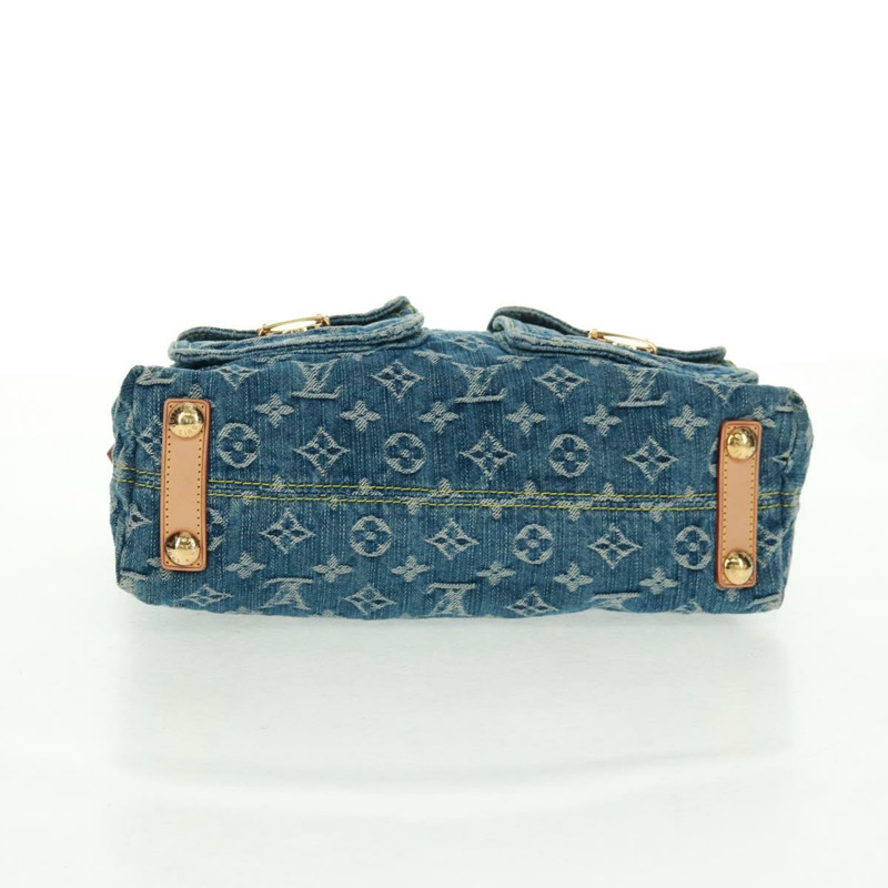 【日本直送】路易威登 Monogram Denim Buggy PM 肩背包 藍色 M95049 LV Auth yk20172AV-4