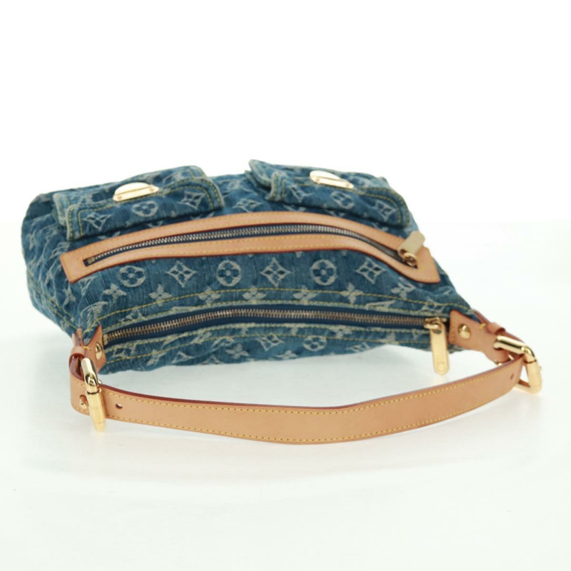 【日本直送】路易威登 Monogram Denim Buggy PM 肩背包 藍色 M95049 LV Auth yk20172AV-6