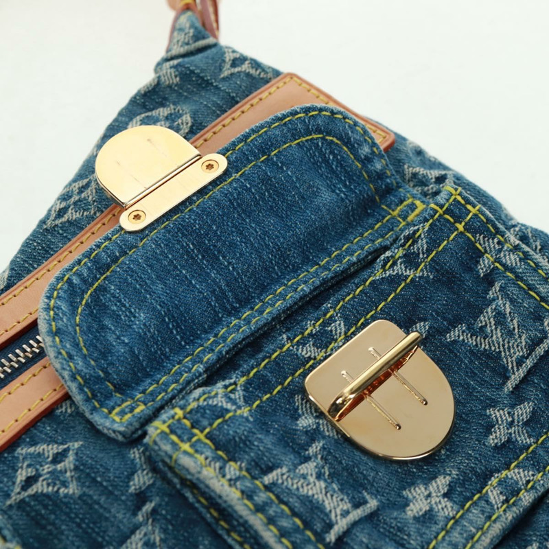 【日本直送】路易威登 Monogram Denim Buggy PM 肩背包 藍色 M95049 LV Auth yk20172AV-18
