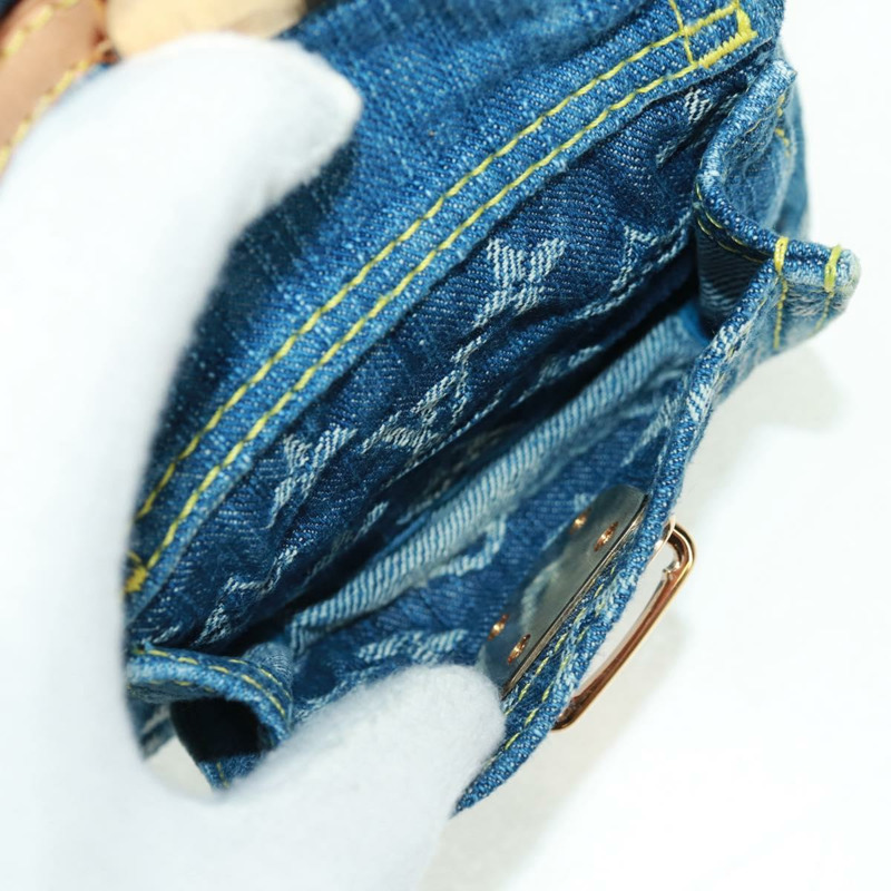 【日本直送】路易威登 Monogram Denim Buggy PM 肩背包 藍色 M95049 LV Auth yk20172AV-19