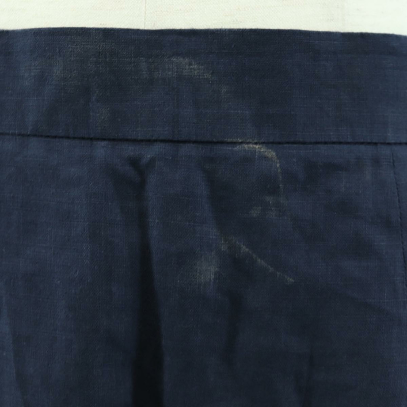 【日本直送】香奈兒 (CHANEL) 夾克半身裙套裝，亞麻材質，海軍藍，CC標誌，貨號158556M-15